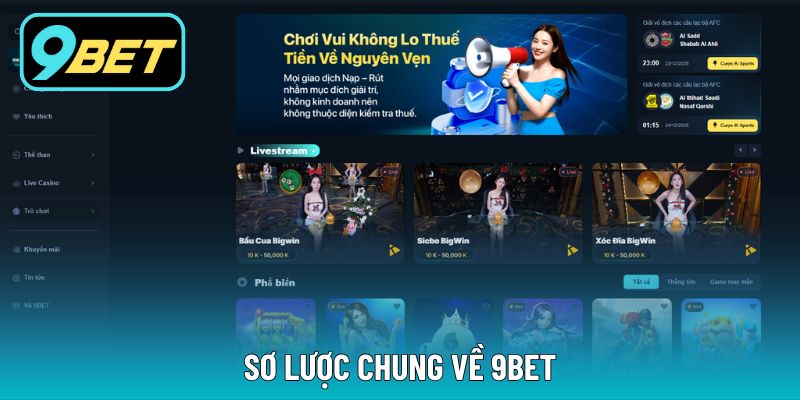 ​Tổng quan chung về nhà cái 9Bet